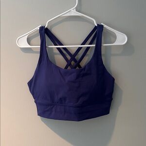 Hotdrop Criss Cross Sports Bra - Blue Purple - Size L